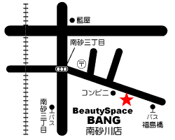 BEAUTY SPACE BANG 南砂町店地図