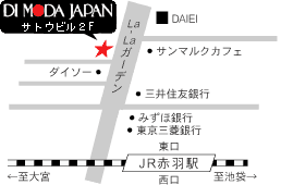 赤羽　DI　MODA　JAPAN地図