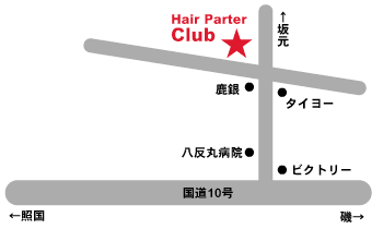 ヘアーパートナー　Club地図