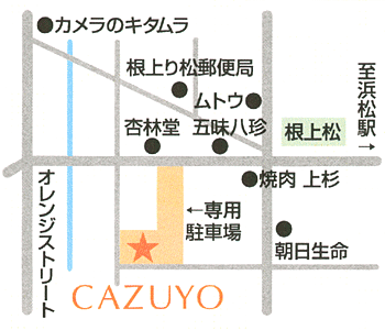 Hair&Make CAZUYO地図