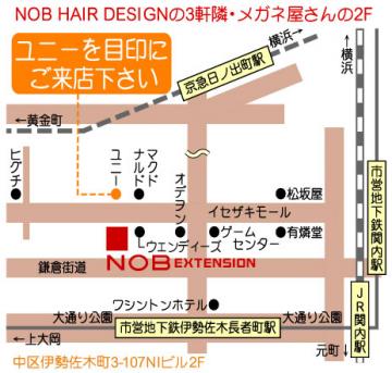 NOB　EXTENSION　伊勢佐木町店地図