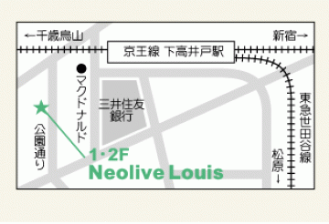 Neolive Louis　下高井戸店地図