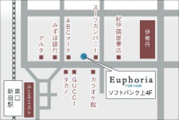 Euphoria【ユーフォリア】新宿通り地図