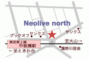 Neolive north地図