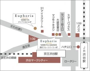 Euphoria SHIBUYA GRANDE地図