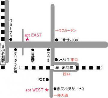 ☆apt WEST★　[アプト ウエスト]地図