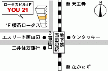 HAIR SPACE YOU21地図