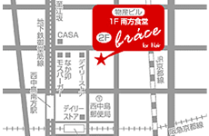 brace for Hair 西中島地図