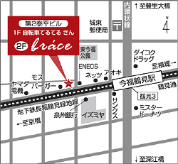 brace for Hair 今福店地図