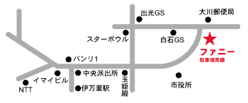 カットスタジオ　ファニー地図
