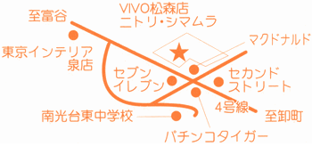 美容室　フランセ　松森店地図