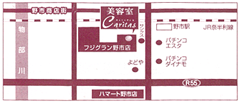 美容室カリタス・野市店地図