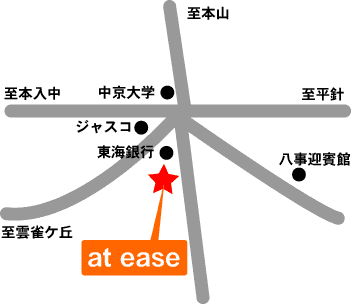 ヘアー　アット　イーズ地図