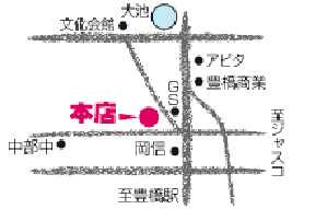 Oshama Hair 本店地図