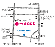 Oshama Hair east店地図