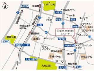 美容室 エスパーセ地図