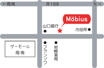 美容室 WORLD Mebius地図