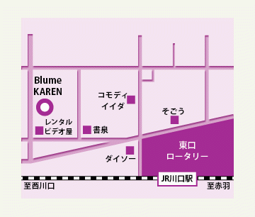 Blume KAREN地図