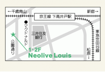 Neolive Louis 下高井戸店地図