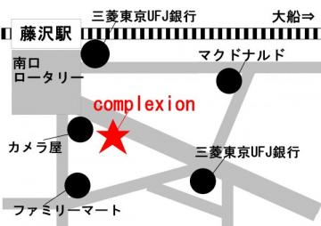 Hair complexion藤沢店地図