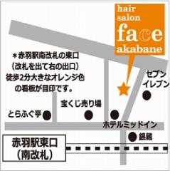 face akabane地図