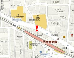 ヘアークリニックサロンspin地図