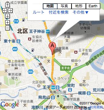 wisp ZINNIA地図