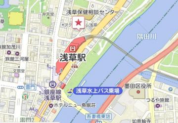 Neolive cherie 浅草店地図