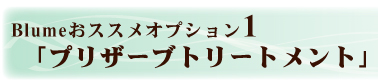 プリザーブトリートメント