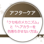 「クセ毛のメカニズム」と「ヘアカラーを色落ちさせない方法」